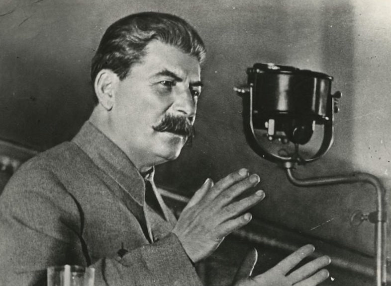 Выступление Сталина по радио. 