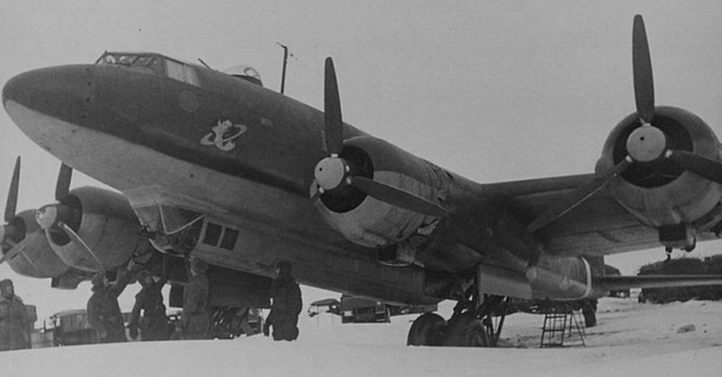 Фокке Фульф-200 - немецкий 4-х моторный самолет, захваченный Красной Армией в Сталинградском котле.