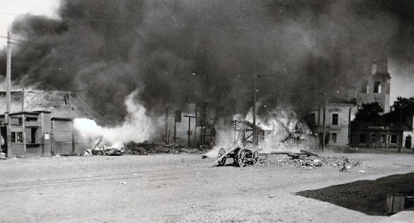 Пожары в городе. 8 июля 1941 г.
