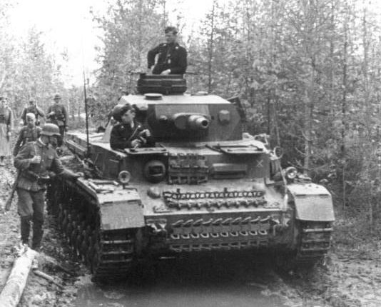 Немецкие войска в окрестностях Ржева. Март 1942 г. 