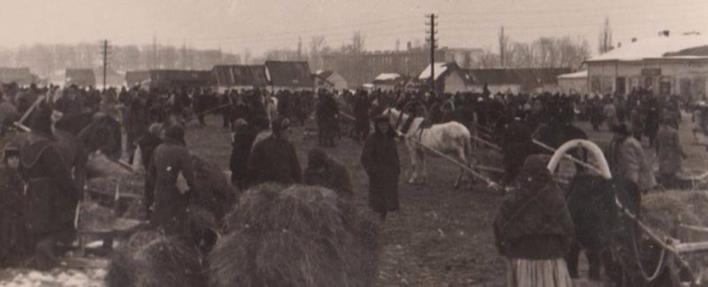 Рынок в Рославле. Октябрь 1941 г.