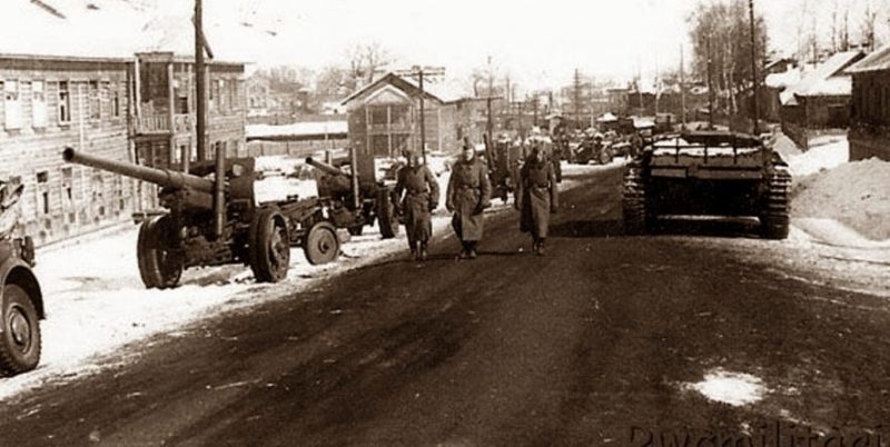 Зима в Рославле. 1942 г.