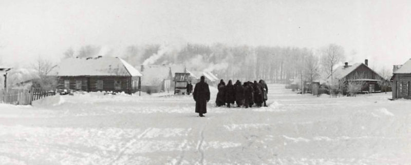 Зима в Рославле. 1942 г.