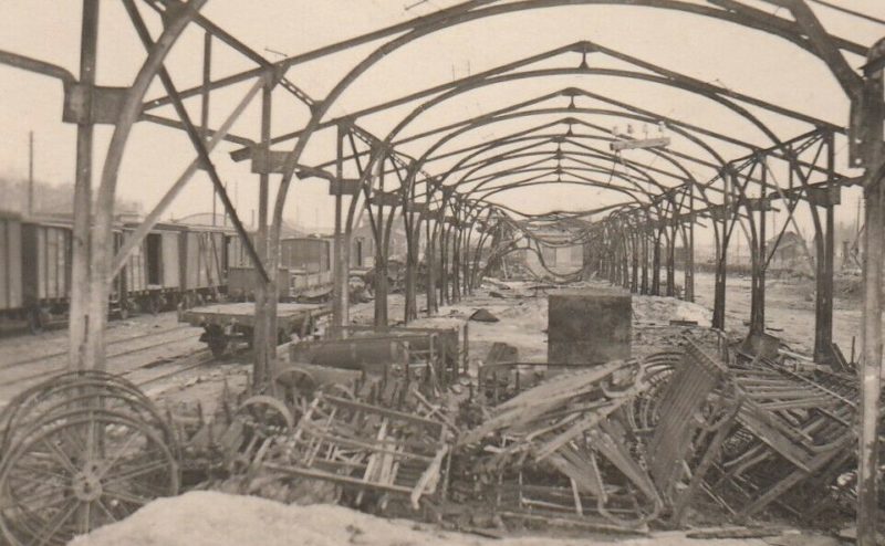 Железнодорожная станция Ржев-Балтийский. 1942 г.