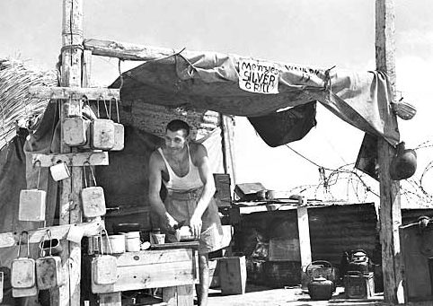 Кухня в лагере в Эль-Аламейне. Октябрь 1942 г. 