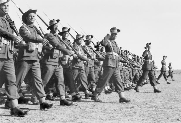 Австралийские войска в Газе. Палестина. 22 декабря 1942 г. 