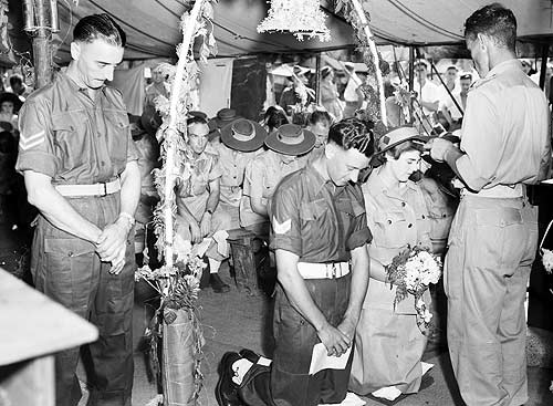 Венчание в день, когда закончилась война. 15 августа 1945 г.