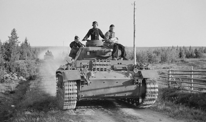 Немецкие танки у Вазонваара.
