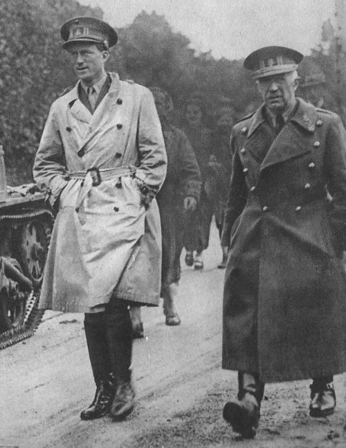Король Леопольд III на фронте. 1940 г.