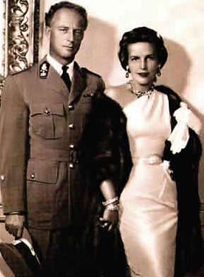 Король Леопольд III и Мэри Лилиан Баелс (вторая жена). 1941 г. 