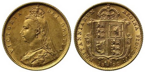 Британские соверены, составлявшие 70% золотого запаса Испании.