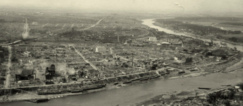 Панорама Задвинья после бомбардировок. Июнь 1941 г.