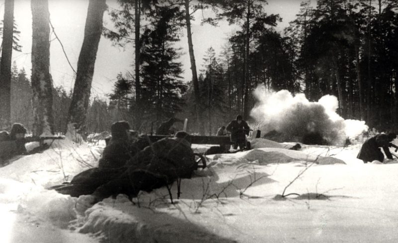 Бой в лесу. 1941 г.