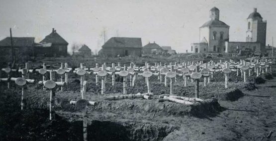 Немецкое кладбище под Ельней. Сентябрь 1941 г.