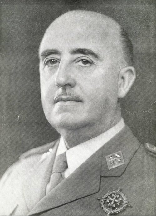 Каудильо Франсиско Франко.