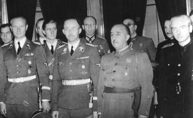 Франко принимает немецкую делегацию во главе с Генрихом Гиммлером. 