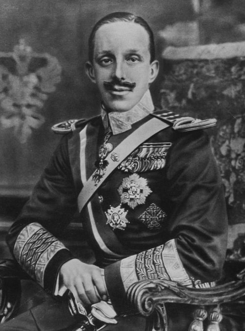 Король Испании Альфонсо XIII.
