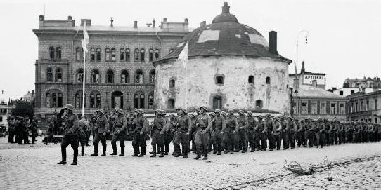 Парад финских войск. 31 августа 1941 г.