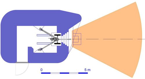 План блокпоста RM типа N2g/d с правосторонней пушечной амбразурой.