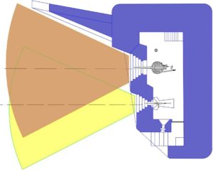 План усиленного блокпоста RFM36 с левосторонними амбразурами.