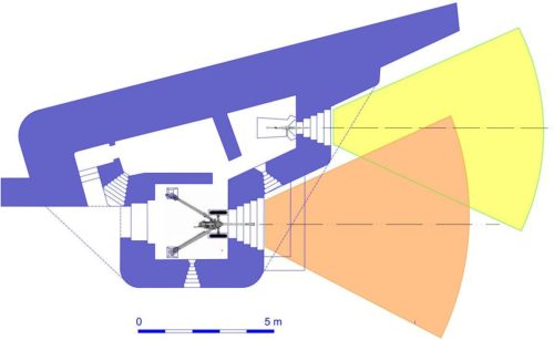 План блокпоста RFM37 с правосторонними амбразурами.
