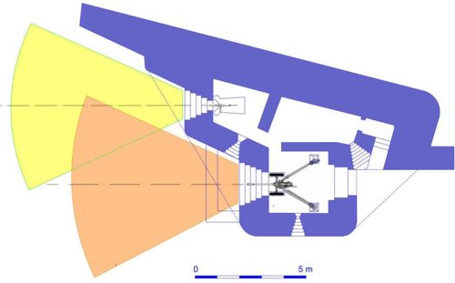 План блокпоста RFM37 с левосторонними амбразурами.
