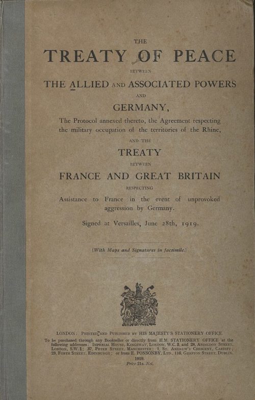 Версальский мирный договор от 28 июня 1919 года.