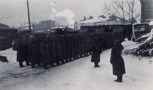 Зима в оккупированном Белгороде. 1941 г.