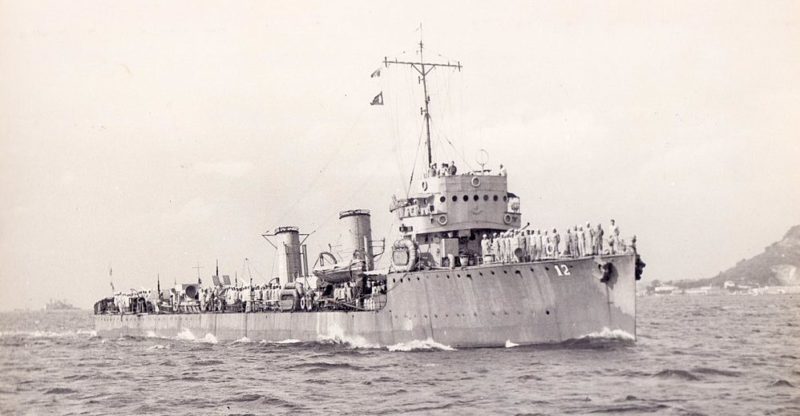 Бразильский эсминец «Мараньян» в походе. 1943 г.
