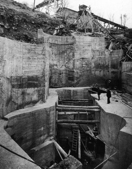 Строительства форта «Gordolon». 1935 г.