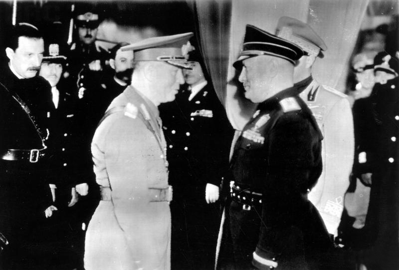 Ион Антонеску и Бенито Муссолини. Рим, ноябрь 1940 г.