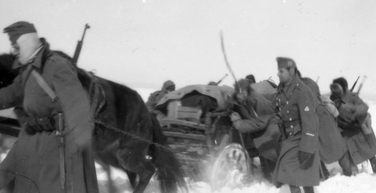 Венгерские солдаты на Восточном фронте. 1942 г. 