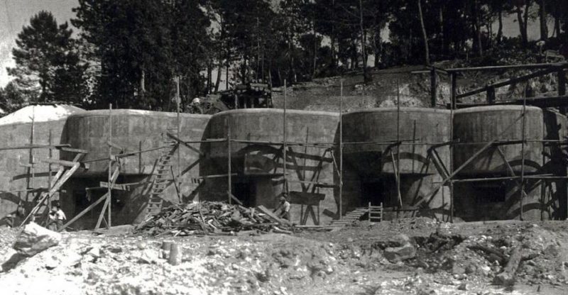 Строительство форта «Roquebrunne». 1937 г.