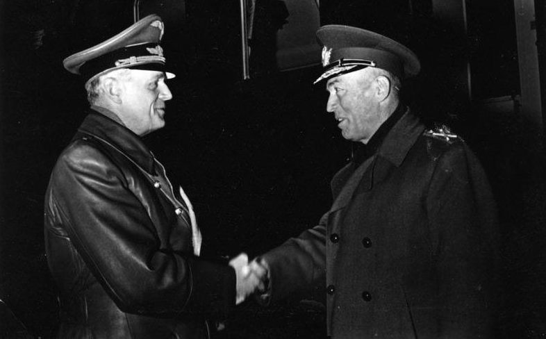 Ион Антонеску в Министерстве иностранных дел Риббентропа. Берлин, ноябрь 1940 г.