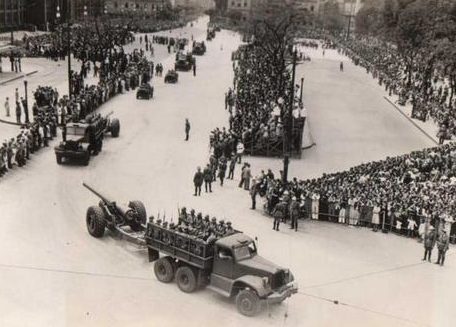 Военный парад в Сан-Паулу. 7 сентября 1943 г.
