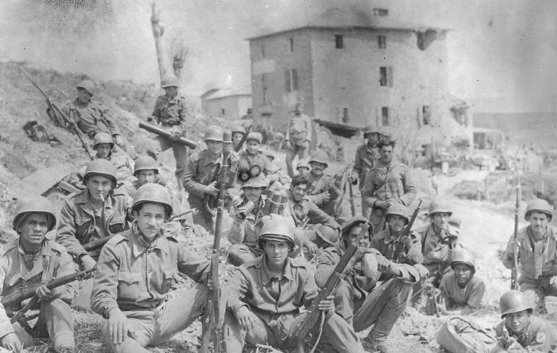 Военнослужащие бразильского экспедиционного корпуса в Италии. 1944 г. 