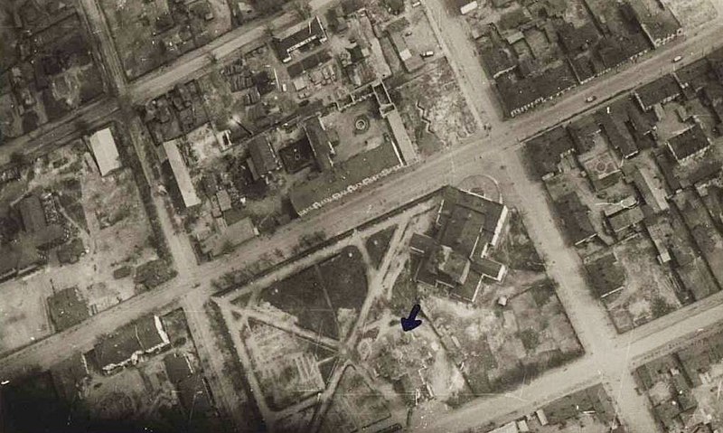 Аэрофотосъемка центра города. 1941 г. 