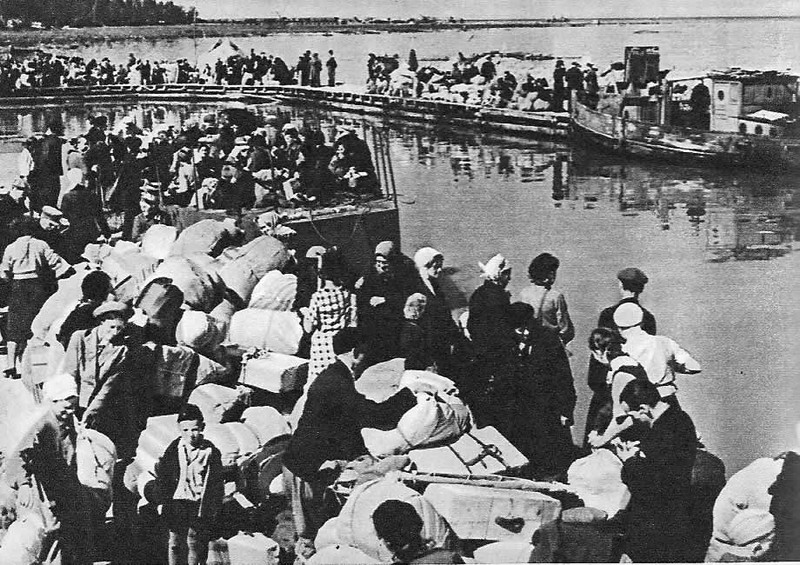 Эвакуация ленинградцев.