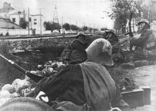 Горные стрелки у Нальчика. 1942 г.