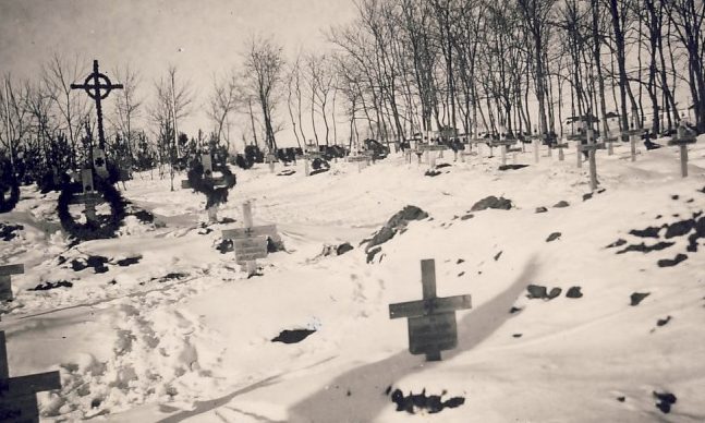 Немецкое кладбище в парке. 1942 г. 