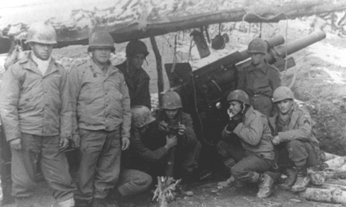 Бразильские артиллеристы. 1944 г. 