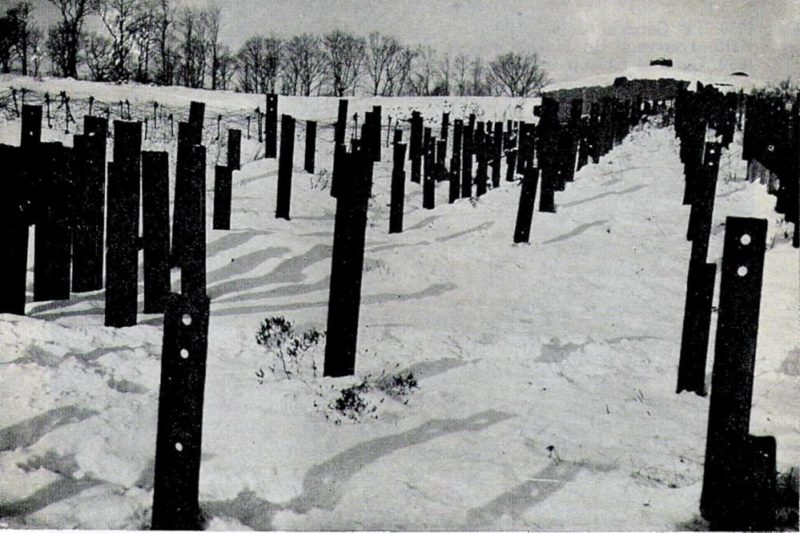 Противотанковые заграждения форта «Hackenberg». 1939 г.
