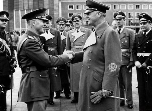 Маршал Иона Антонеску и Иоахим фон Риббентроп. Берлин, 14 апреля 1943 г.