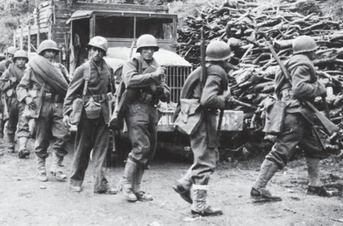 Бразильская пехота в Италии. 1944 г. 