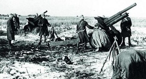 Артиллерийские позиции на Дону. 1943 г. 