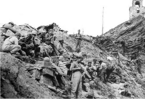 Бразильские солдаты на вершине Монте-Каштелу. Италия, февраль 1945 г.