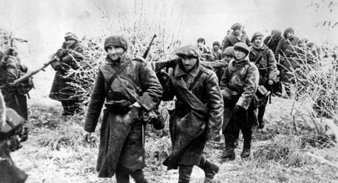 Румынская 4-я горная бригада на пути в Севастополь. Декабрь, 1941 г.