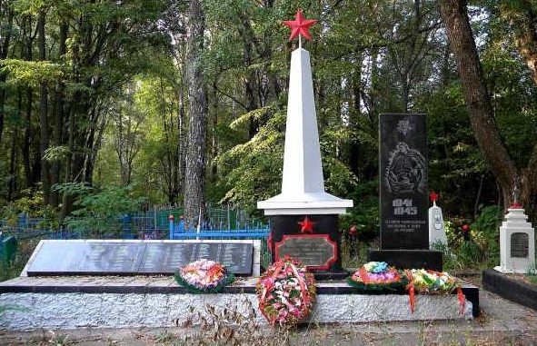 с. Андросово Железногорского р-на. Памятник, установленный на братской могиле, в которой похоронено 193 советских воина, в т.ч. 101 неизвестный. 