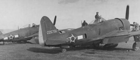 Истребители P47-D 1-й бразильской эскадрильи. Италия 1945 г. 