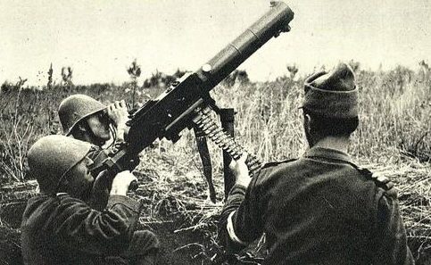 Зенитный пулемет в Крыму. 1941 г.